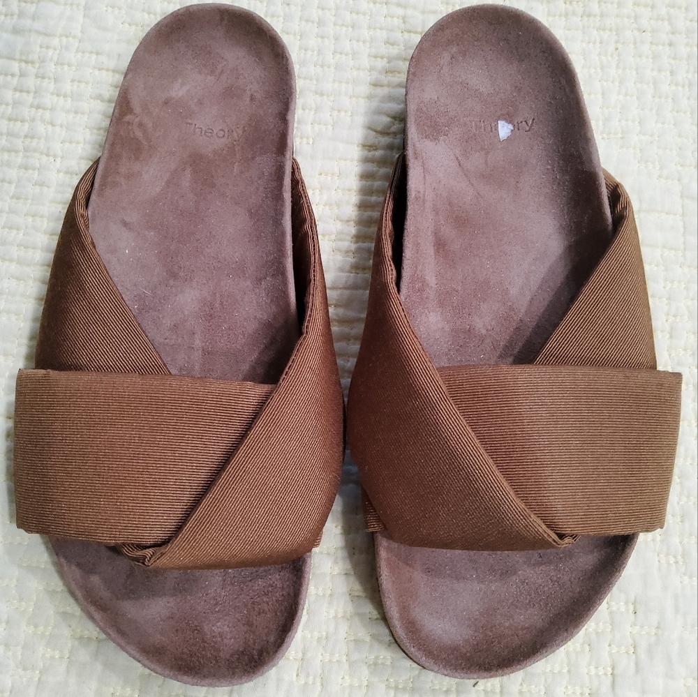 Theory Folder Slide In Faille Sandals Size 37/6,5 - Picture 10 of 10